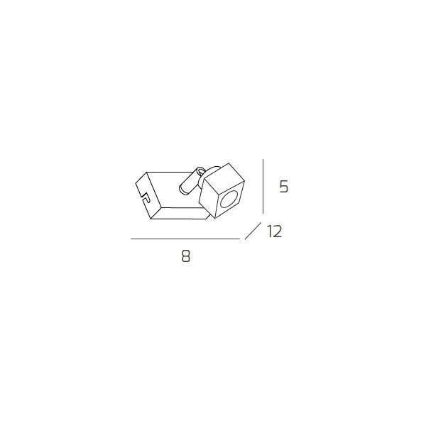 1047/F1 METROPOLITAN FARETTO 1 LUCE