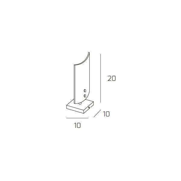 1076/P LINEAR PORTATILE 1 LUCE