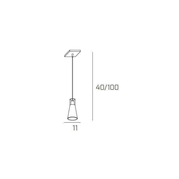 1079/S1 CONE SOSPENSIONE 1 LUCE