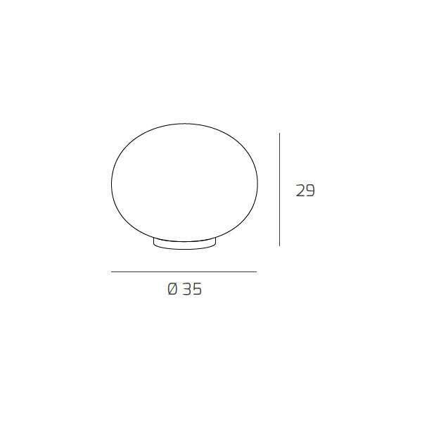 1092/LT35 SOFT LAMPADA DA TAVOLO D.35 CM. 1 LUCE