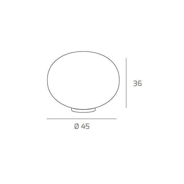 1092/LT45 SOFT LAMPADA DA TAVOLO D.45 CM. 1 LUCE