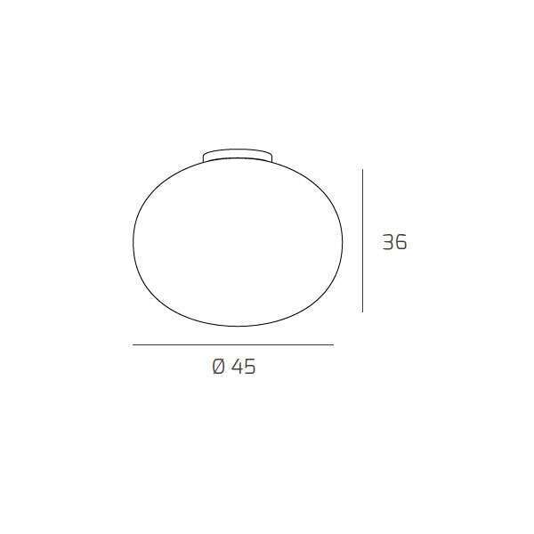 1092/PL45 SOFT PLAFONIERA D.45 CM. 1 LUCE