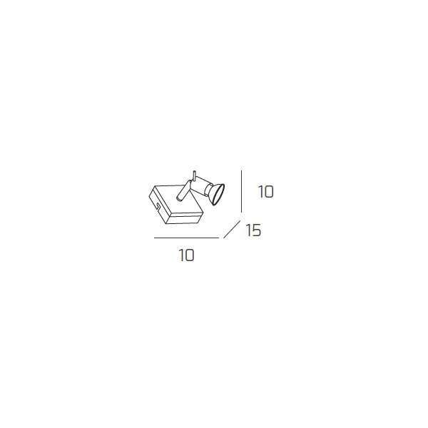 1096/F1 NUTS FARETTO 1 LUCE