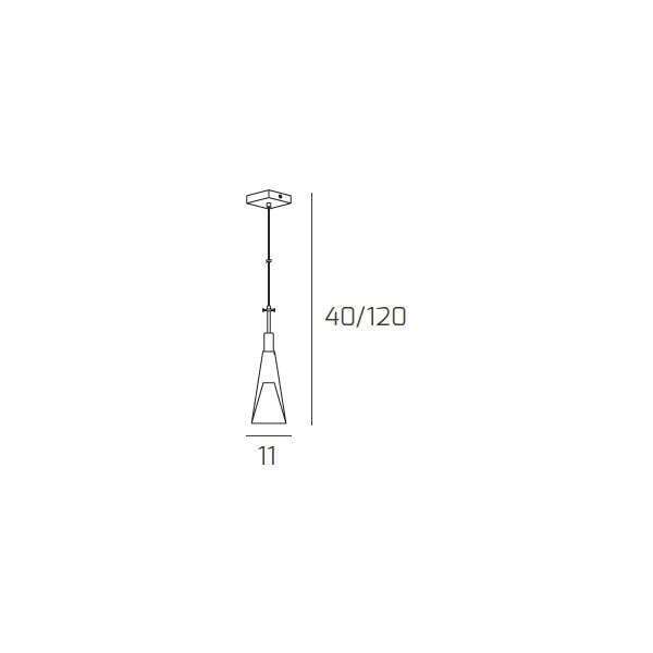 1097/S1 BULLET SOSPENSIONE 1 LUCE