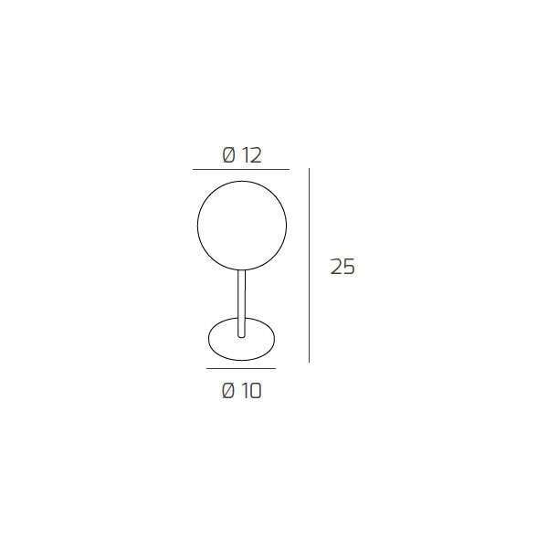 1098/P-GO WILLOW PORTATILE 1 LUCE DECORO GOMITOLO