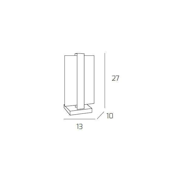 1106/P-BI CROSS PORTATILE 1 LUCE BIANCO