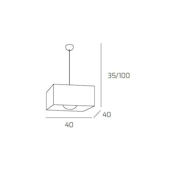 1111/S-BI LIFT SOSPENSIONE 1 LUCE BIANCO