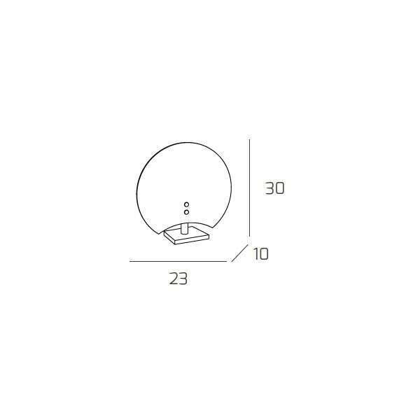 1114/P CLOVER PORTATILE 1 LUCE CROMO