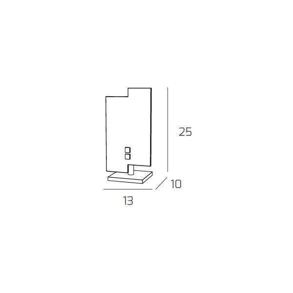 1121/P TETRIS COLOR PORTATILE 1 LUCE CROMO