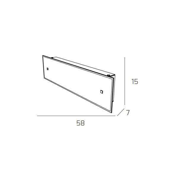 1122/AG BRICK APPLIQUE GRANDE 2 LUCI