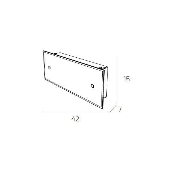 1122/AM BRICK APPLIQUE MEDIA 2 LUCI