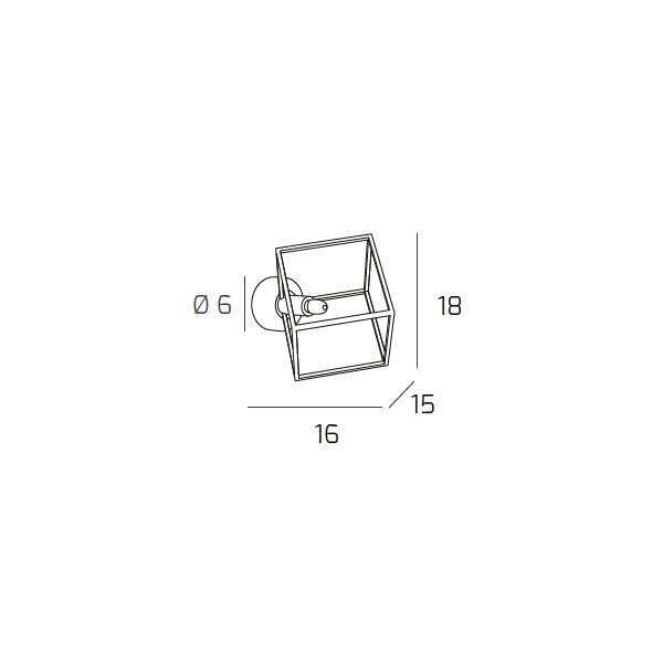 1125/A FRAME APPLIQUE 1 LUCE