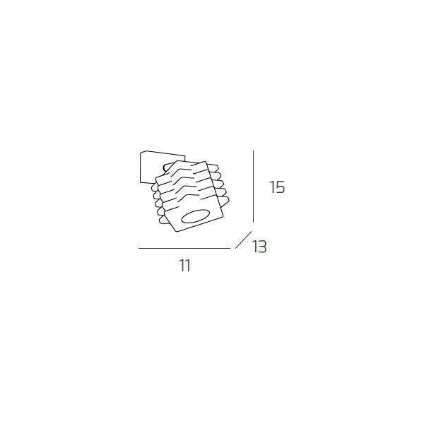 1126/F1 RUBIK FARETTO 1 LUCE