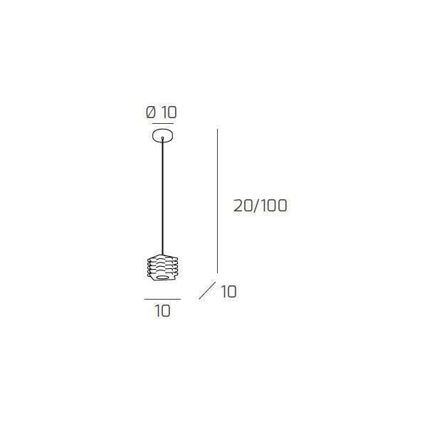 1126/S1 RUBIK SOSPENSIONE 1 LUCE