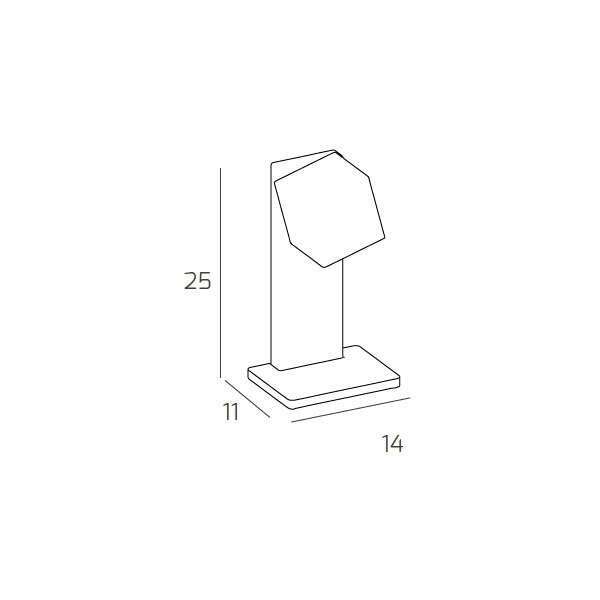 1127/P-BI AREA PORTATILE 1 LUCE BIANCO