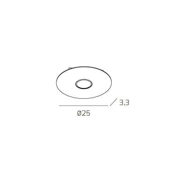 1128/PL1-BI CLOUD PLAFONIERA 1 LUCE BIANCO p