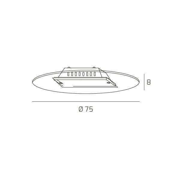 1133/75 ROUND APPLIQUE/PLAFONIERA D.75 CM. 4 LUCI