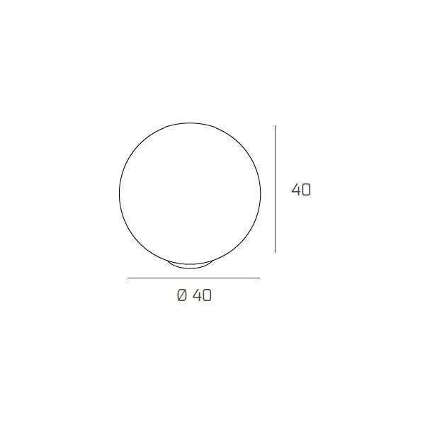1136/LT40 TARGET LAMPADA DA TAVOLO D.40 CM. 1 LUCE
