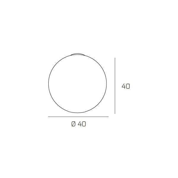 1136/PL40 TARGET PLAFONIERA D.40 CM. 1 LUCE