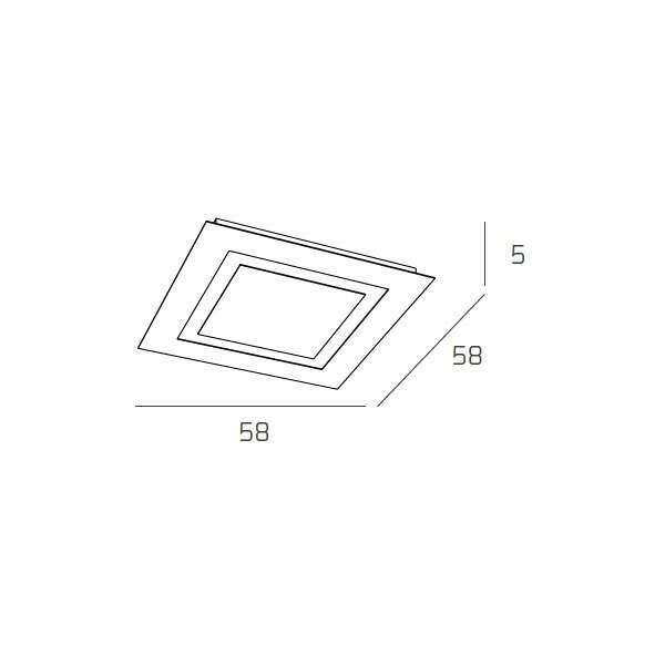 1137/60-BI CARPET 60X60 4 LUCI BIANCO