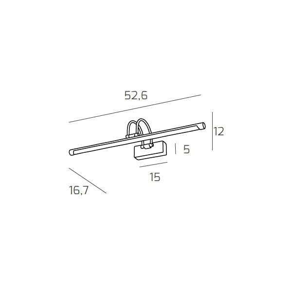 1150/AM C-CR HEAT APPLIQUE MEDIA LUCE CALDA CROMO