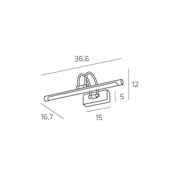 1150/AP N-NS HEAT APPLIQUE PICCOLA LUCE NATURALE NICKEL SATINATO