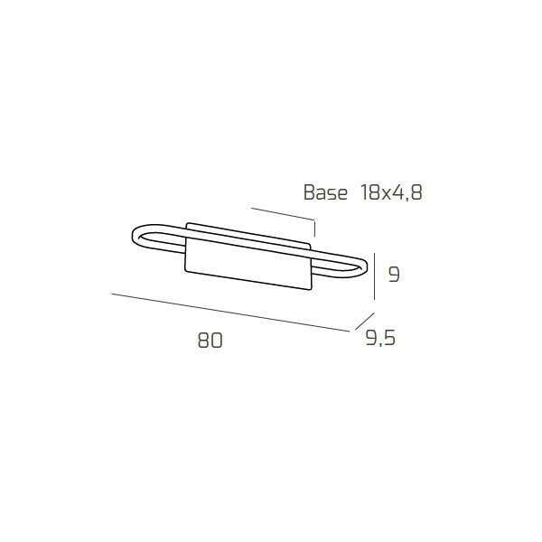 1153/AG C CIRCUIT APPLIQUE GRANDE LUCE CALDA