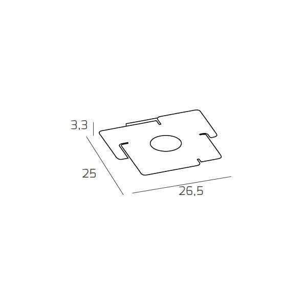 1161/1 ECHO APPLIQUE/PLAFONIERA 1 LUCE BIANCO