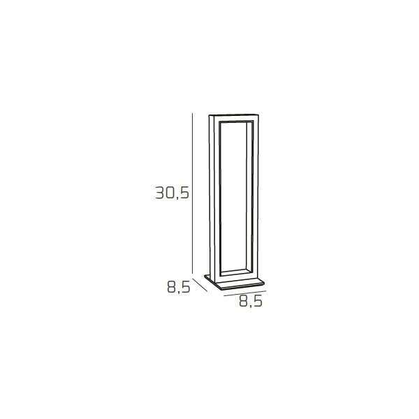 1162/P-BI FOUR SQUARES PORTATILE BIANCO