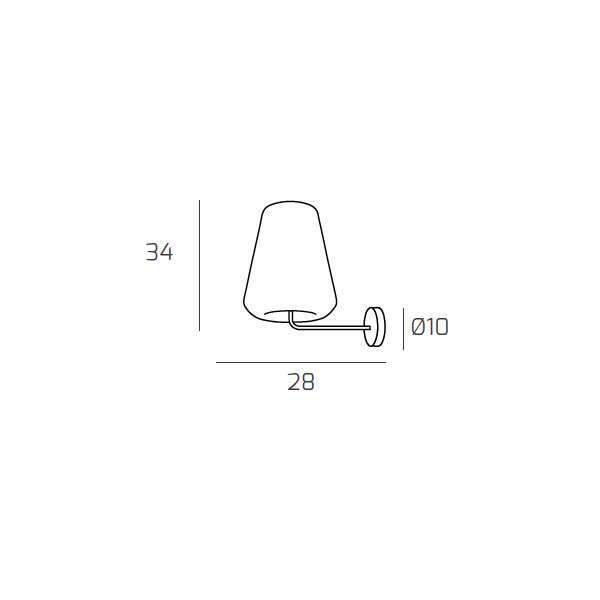 1176BI/A GAMMA-FU DOUBLE SKIN APPLIQUE BIANCO VETRO GAMMA FUME