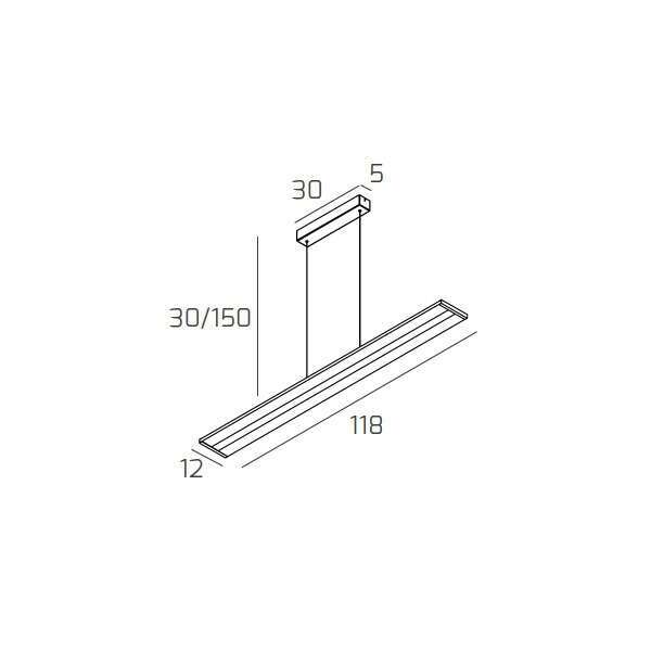 1179/S-SI DOUBLE TRACK SOSPENSIONE SILVER
