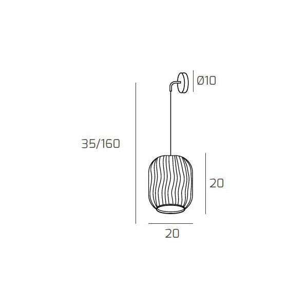 1181OS/A-FU TENDER APPLIQUE REGOLABILE OTTONE SAT. 1 LUCE VETRO FUME