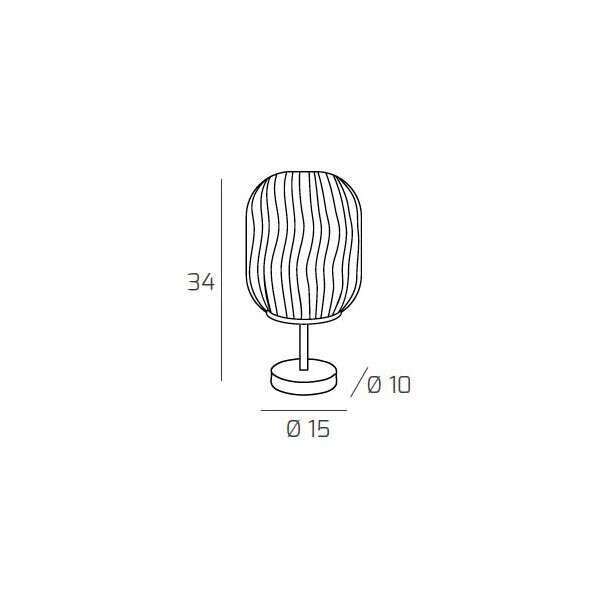 1181OS/P-BL TENDER PORTATILE OTTONE SAT. 1 LUCE VETRO BLU