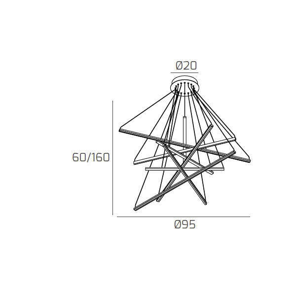 1182/S100-GO DNA SOSPENSIONE D.100 CM. GOLD