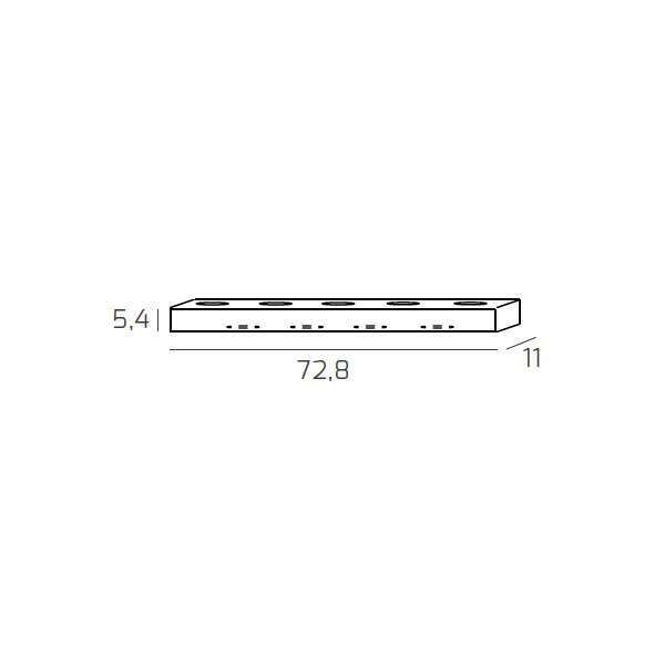 1190/A9-SA BEASIDE APPLIQUE 9 LUCI BIEMISSIONE SABBIA