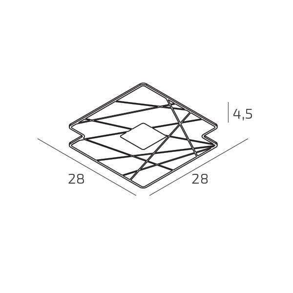 1199/1 FOCUS APPLIQUE/PLAFONIERA 1 LUCE
