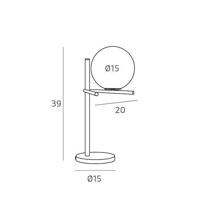 1200/P-SA BOOMERANG PORTATILE 1 LUCE SABBIA