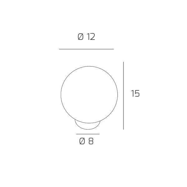1206BI/P INSIDE PORTATILE 1 LUCE BIANCO