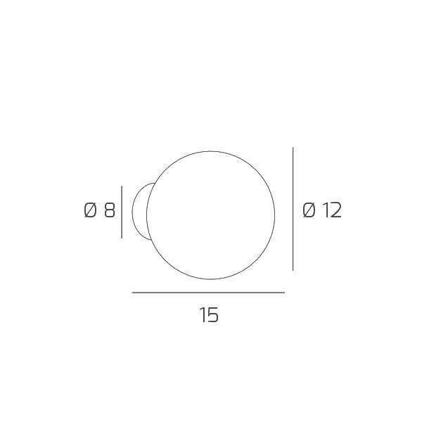 1206CR/A INSIDE APPLIQUE 1 LUCE CROMO