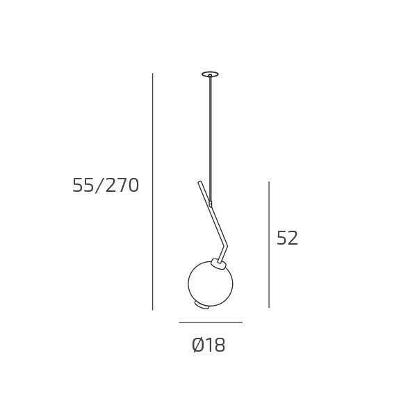 1207INCOS-SA/S1-TR V-LINE SOSP. 1 LUCE E27 SABBIA CON CAVO CM 250 VETRO TRASPARENTE E ROSONE DA INCASSO OTTONE SAT.