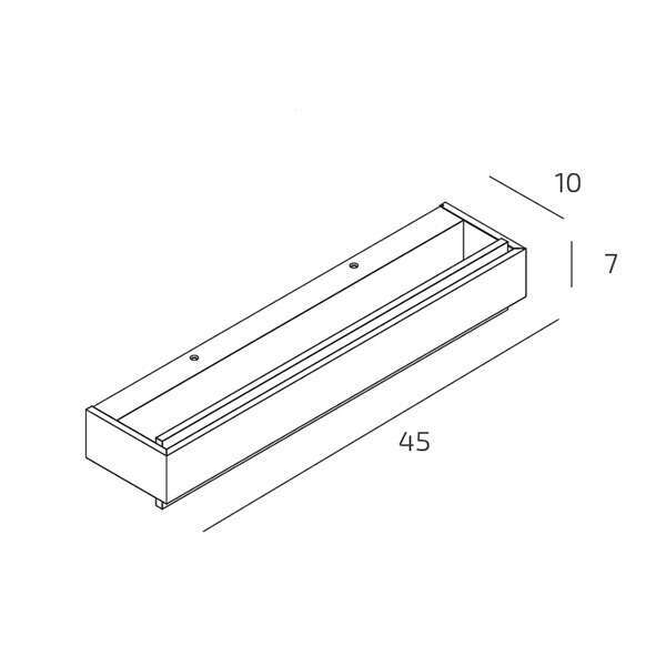 1213/45 DM-GO BIOS APPLIQUE /PLAFONIERA MEDIA GOLD A LED INTEGR. SWITCH 3000/4000 CON DIFFUSORE IN METACR. SATIN.