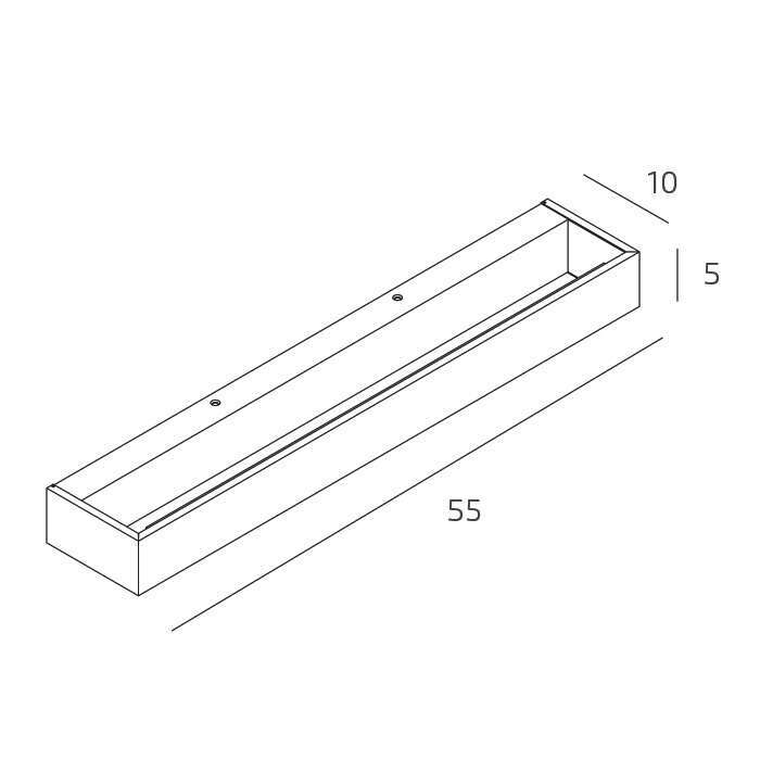 1213/55-SA BIOS APPLIQUE /PLAFONIERA GRANDE SABBIA A LED INTEGR. SWITCH 3000/4000