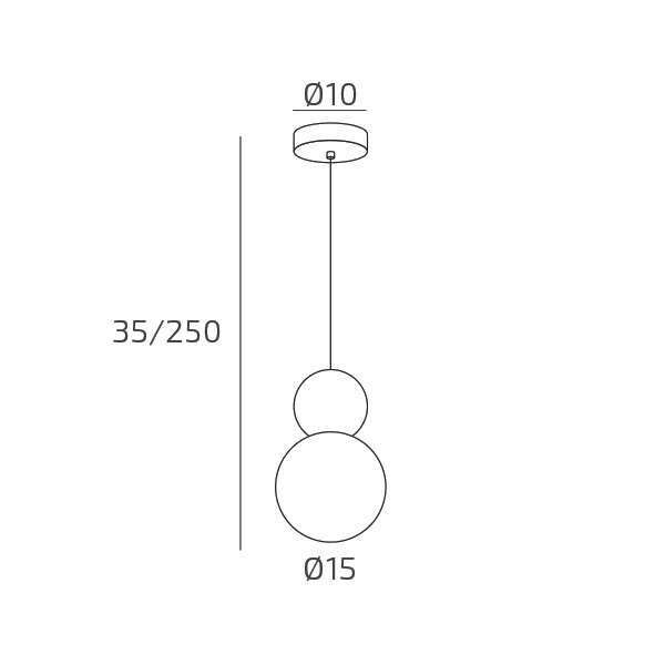 1228/S1-RT COTTAGE SOSPENSIONE 1 LUCE TERRA ROSSA