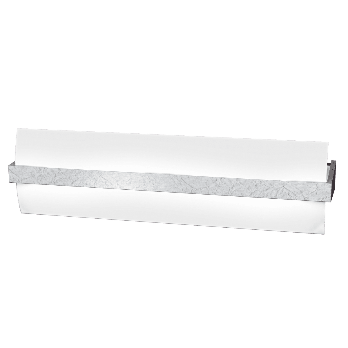 1019/A50-FA WOOD APPLIQUE CM.50 2 LUCI FOGLIA ARGENTO