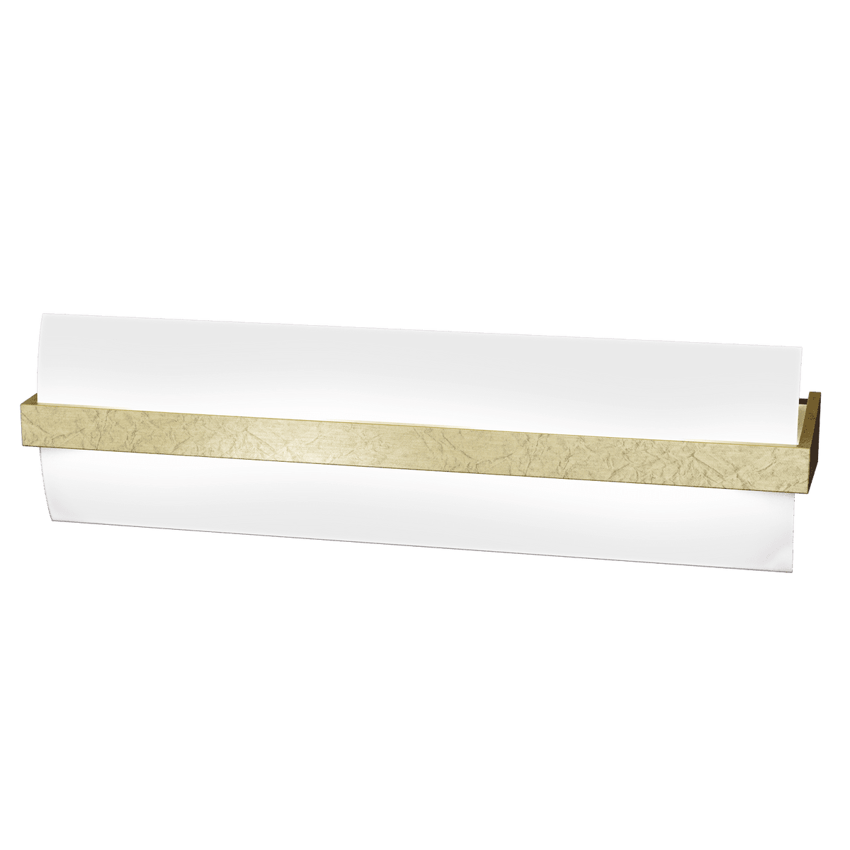 1019/A50-FO WOOD APPLIQUE CM.50 2 LUCI FOGLIA ORO