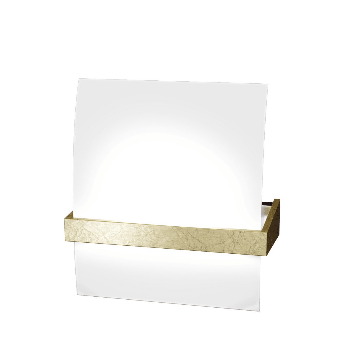 1019/AM-FO WOOD APPLIQUE MEDIA 1 LUCE FOGLIA ORO
