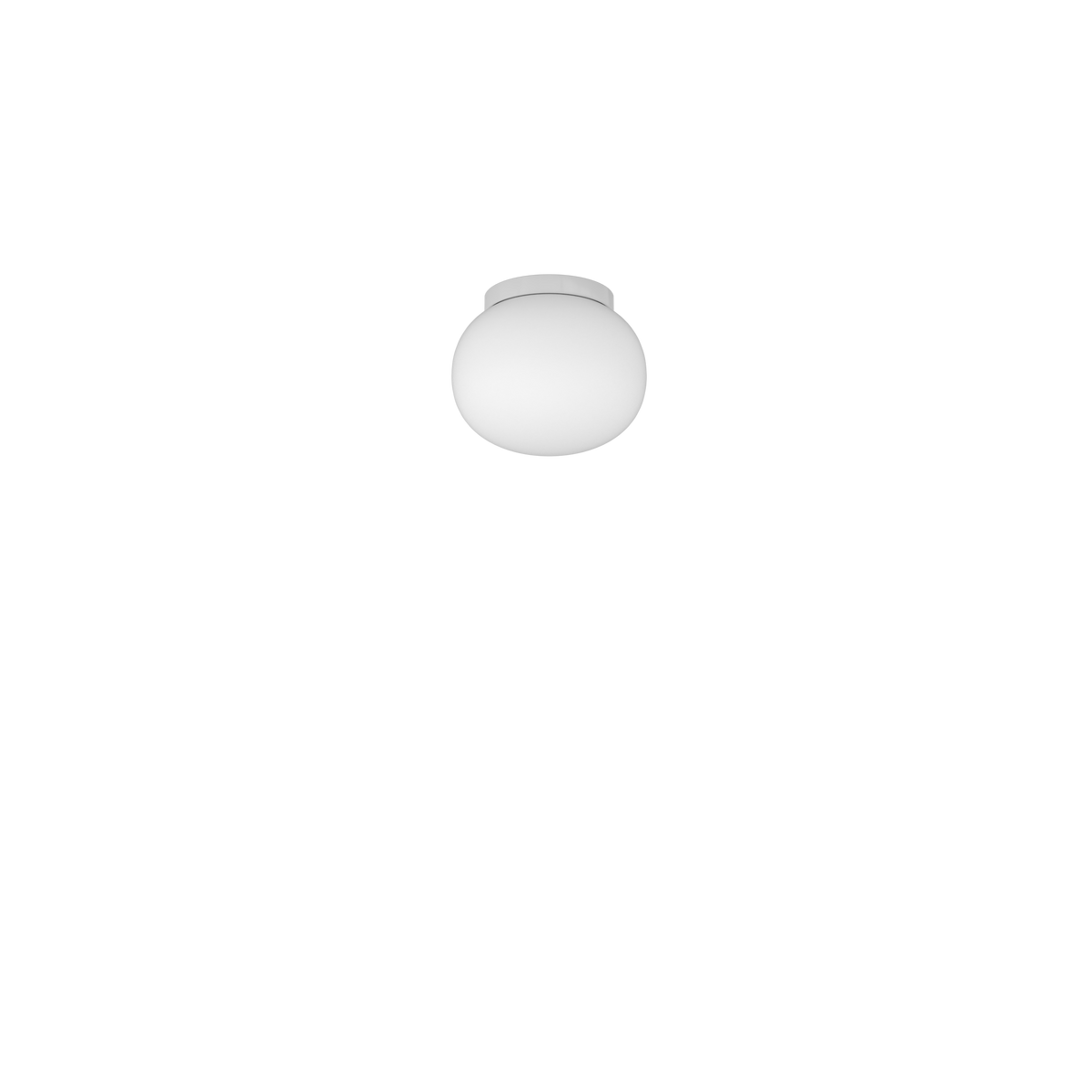 1092BI/PL18 SOFT PLAFONIERA BIANCO D.18 CM. 1 LUCE