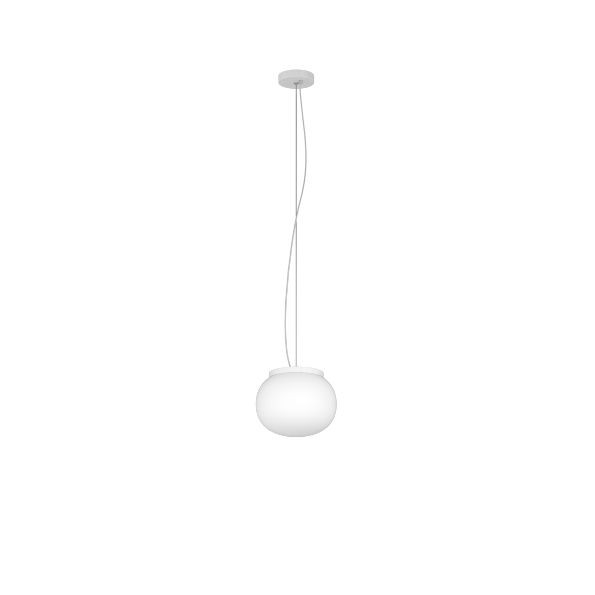 1092BI/S18 SOFT SOSPENSIONE BIANCO D.18 CM. 1 LUCE