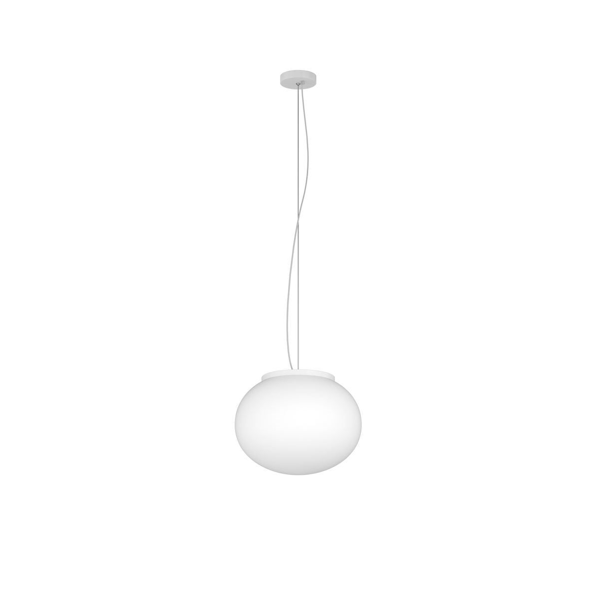 1092BI/S28 SOFT SOSPENSIONE BIANCO D.28 CM. 1 LUCE