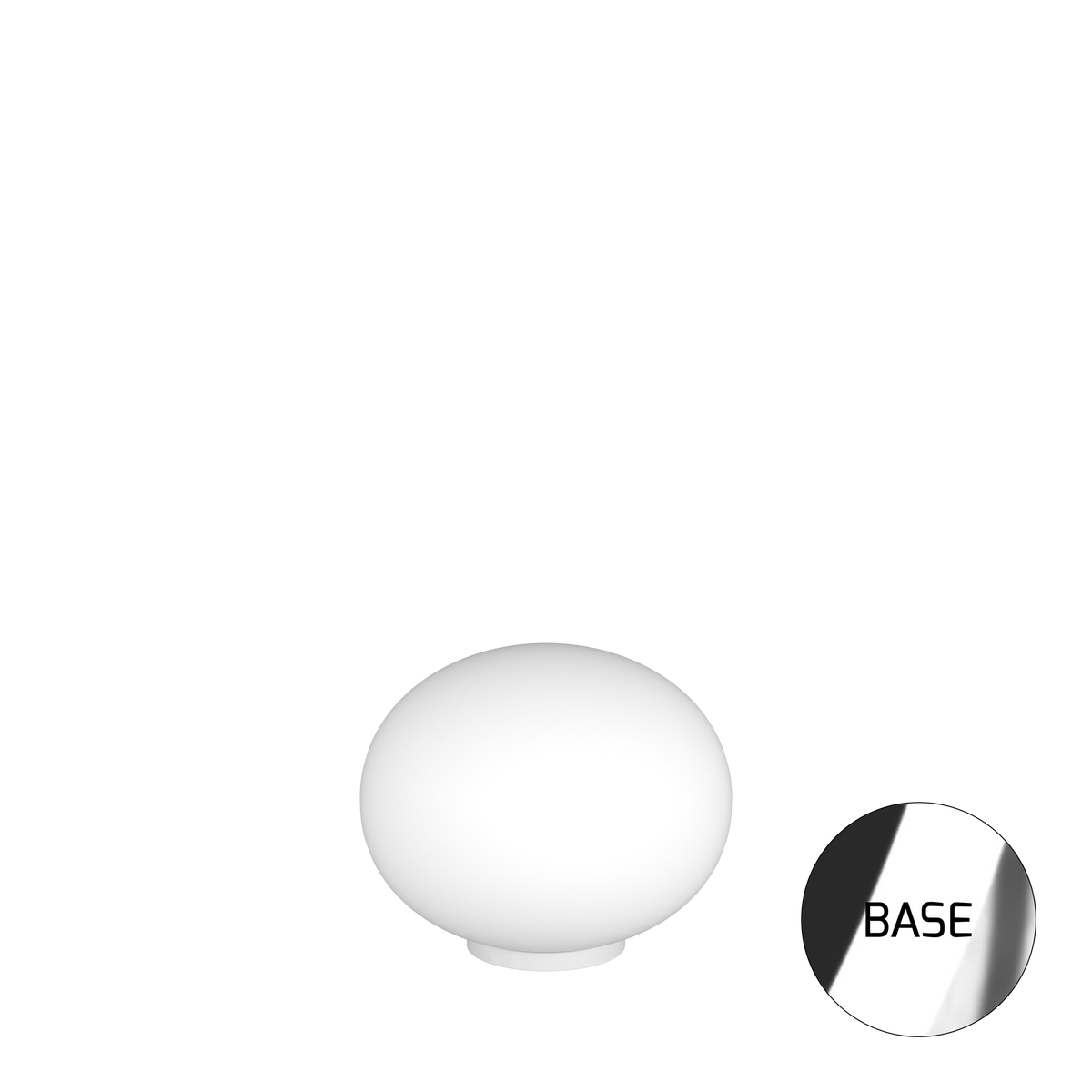 1092CR/LT35 SOFT LAMPADA DA TAVOLO CROMO D.35 CM. 1 LUCE